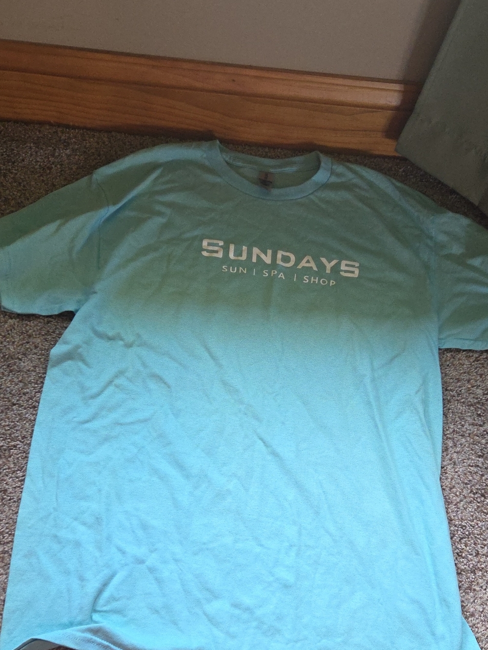 sundays Aqua Logo Short Sleeve Tee
